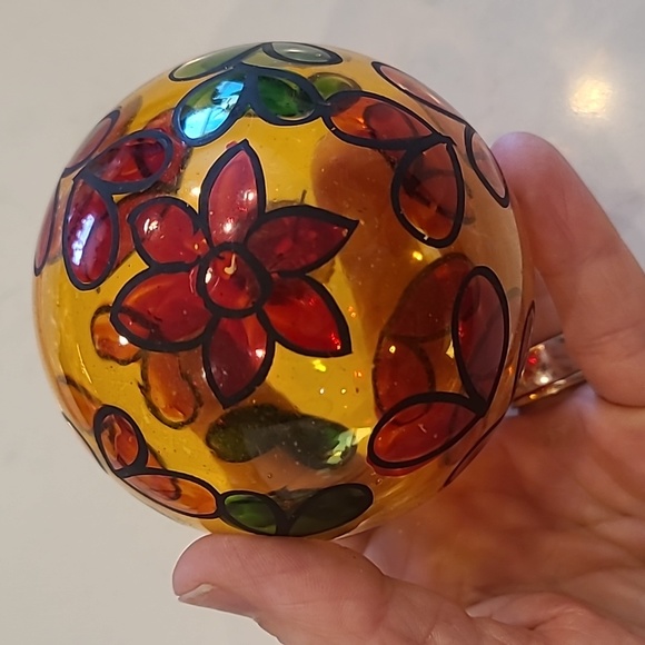 Gorgeous Orange, Red, Green ornament - Picture 3 of 4